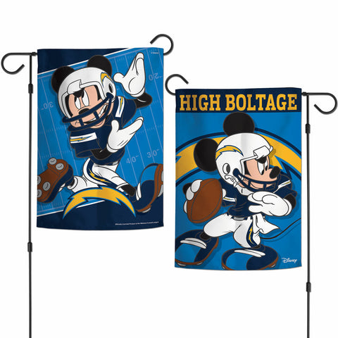~Los Angeles Chargers Flag 12x18 Garden Style 2 Sided Disney - Special Order~ backorder