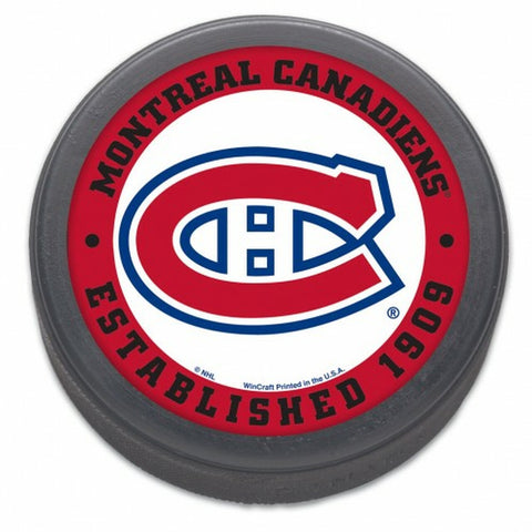 Montreal Canadiens Hockey Puck - Est 1909 - Bulk