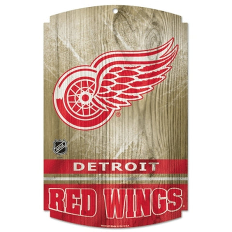~Detroit Red Wings Wood Sign - 11" x 17" - Special Order~ backorder