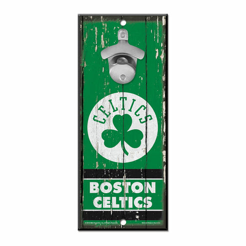 ~Boston Celtics Sign Wood 5x11 Bottle Opener - Special Order~ backorder