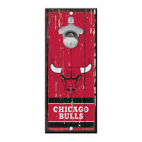~Chicago Bulls Sign Wood 5x11 Bottle Opener - Special Order~ backorder