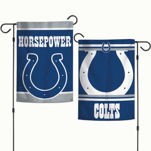 ~Indianapolis Colts Flag 12x18 Garden Style 2 Sided Slogan Design - Special Order~ backorder