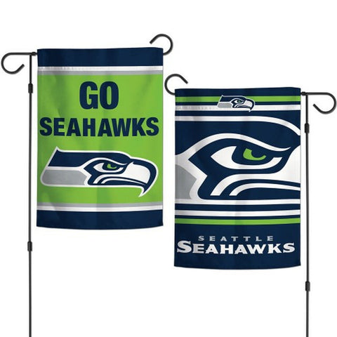 ~Seattle Seahawks Flag 12x18 Garden Style 2 Sided Slogan Design - Special Order~ backorder