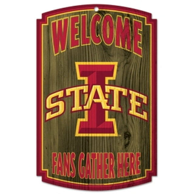 Iowa State Cyclones Wood Sign