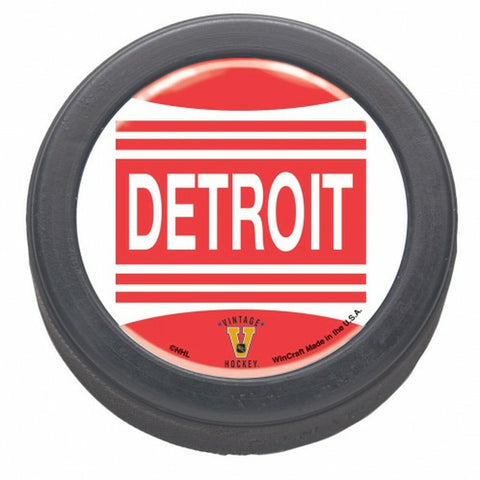 Detroit Red Wings Domed Hockey Puck - Packaged - Vintage - Special Order