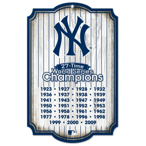 ~New York Yankees Wood Sign - 27 Time Champion - Special Order~ backorder