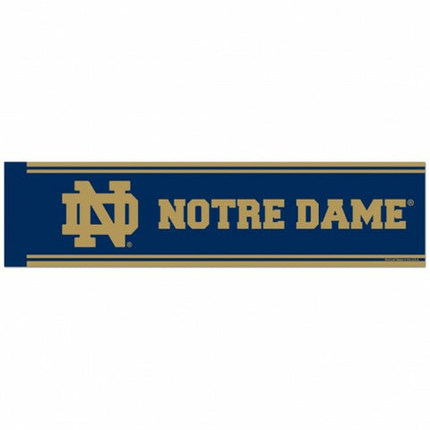 ~Notre Dame Fighting Irish Decal 3x12 Bumper Strip Style ND Design - Special Order~ backorder