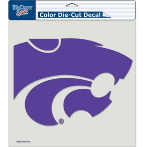 Kansas State Wildcats Decal 8x8 Die Cut Color