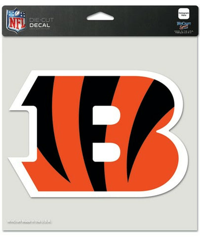 Cincinnati Bengals Decal 8x8 Die Cut Color