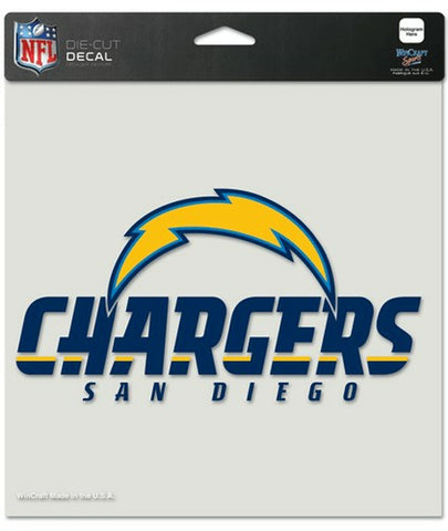 ~Los Angeles Chargers Decal 8x8 Perfect Cut Color - Special Order~ backorder