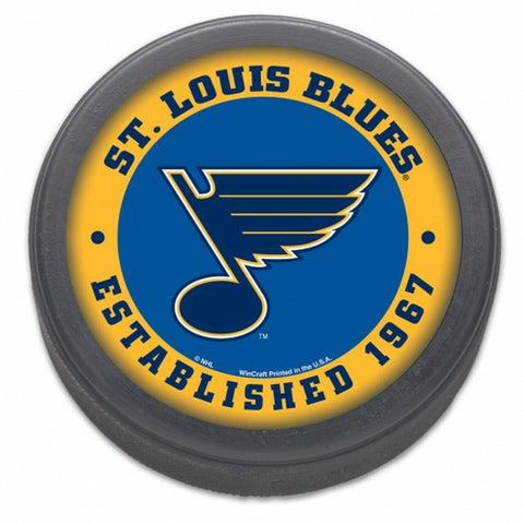 ~St. Louis Blues Hockey Puck Bulk Est 1967 Design - Special Order~ backorder