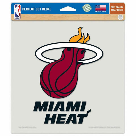 Miami Heat Decal 8x8 Die Cut Color