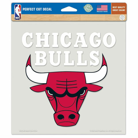 Chicago Bulls Decal 8x8 Die Cut Color