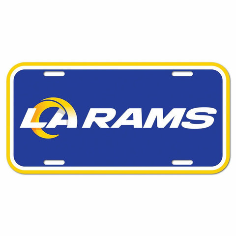 Los Angeles Rams License Plate Plastic - Special Order