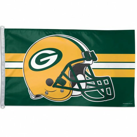 Green Bay Packers Flag 3x5 Helmet - Special Order