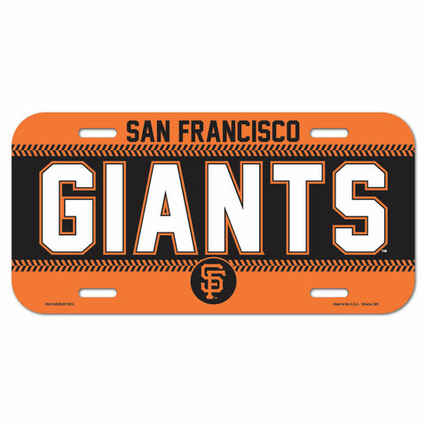 ~San Francisco Giants License Plate Plastic - Special Order~ backorder