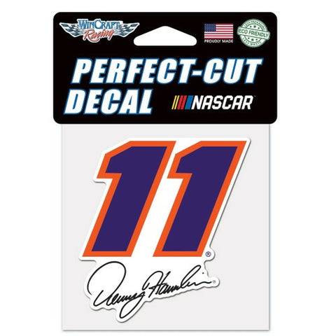 Denny Hamlin Decal 4x4 Perfect Cut Color