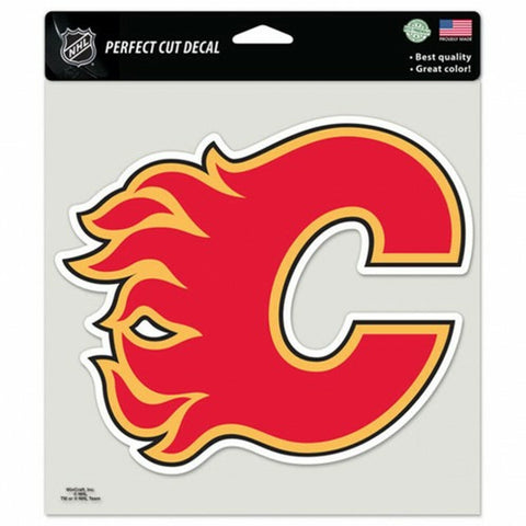 ~Calgary Flames Decal 8x8 Perfect Cut Color~ backorder