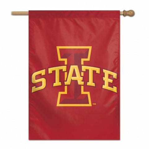 ~Iowa State Cyclones Banner 28x40 Vertical Logo Design - Special Order~ backorder