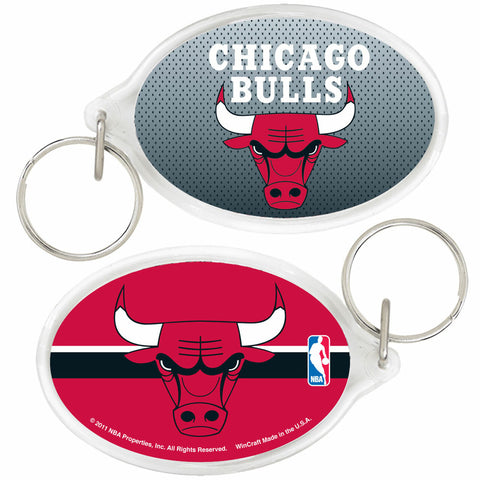 ~Chicago Bulls Key Ring Acrylic Oval Carded - Special Order~ backorder