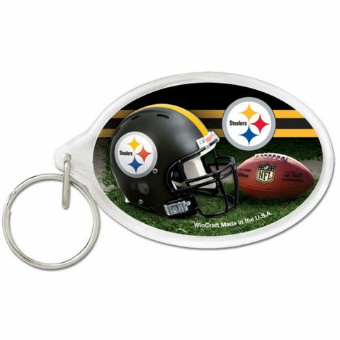 ~Pittsburgh Steelers Key Ring Acrylic Carded - Special Order~ backorder
