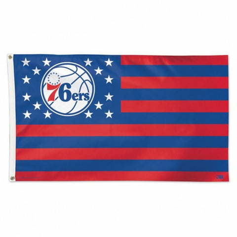 ~Philadelphia 76ers Flag 3x5 Deluxe Style Stars and Stripes Design - Special Order~ backorder