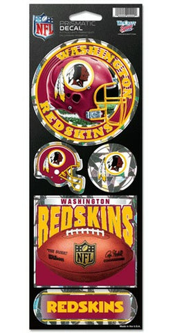 ~Washington Redskins Stickers Prismatic~ backorder