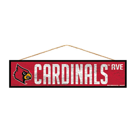 ~Louisville Cardinals Sign 4x17 Wood Avenue Design - Special Order~ backorder