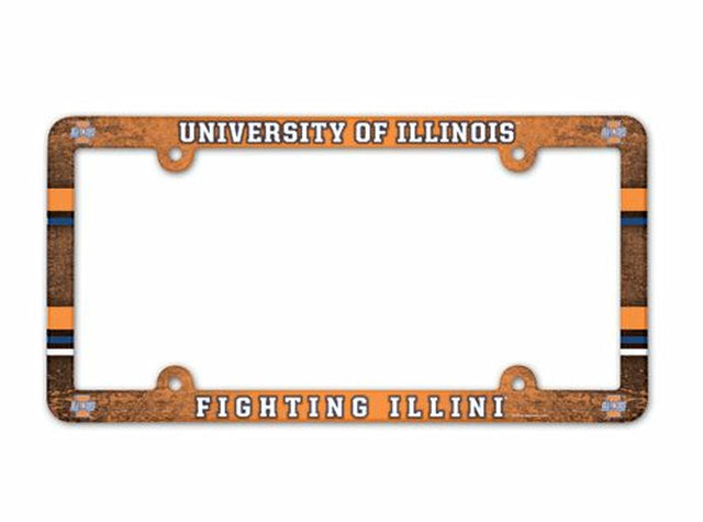 Illinois Fighting Illini License Plate Frame - Full Color