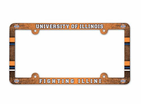 ~Illinois Fighting Illini License Plate Frame - Full Color - Special Order~ backorder