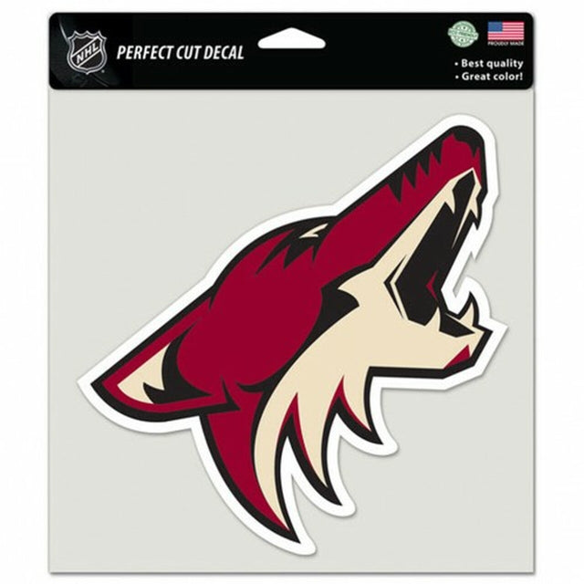 Calcomanía de los Arizona Coyotes, 8 x 8, color de corte perfecto