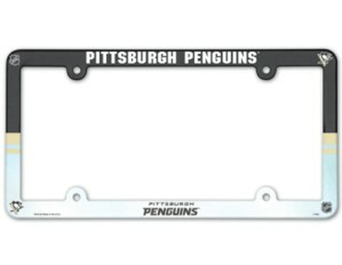 Pittsburgh Penguins License Plate Frame Plastic Full Color Style