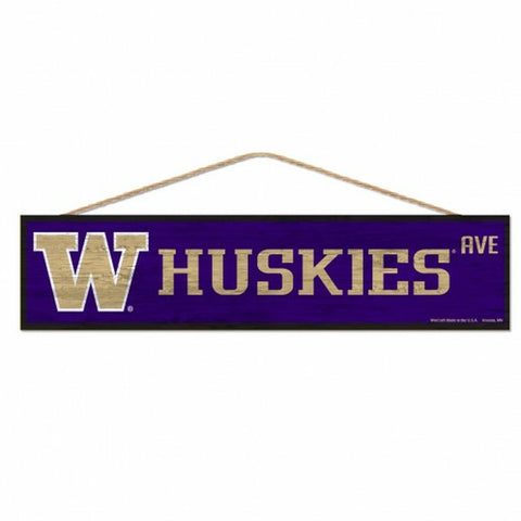 ~Washington Huskies Sign 4x17 Wood Avenue Design - Special Order~ backorder