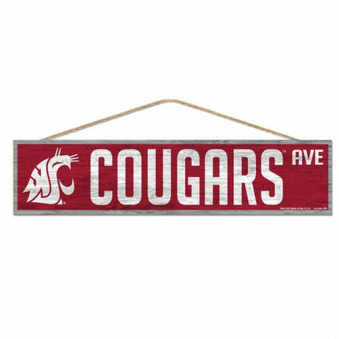 ~Washington State Cougars Sign 4x17 Wood Avenue Design - Special Order~ backorder