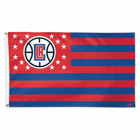 ~Los Angeles Clippers Flag 3x5 Deluxe Style Stars and Stripes Design - Special Order~ backorder