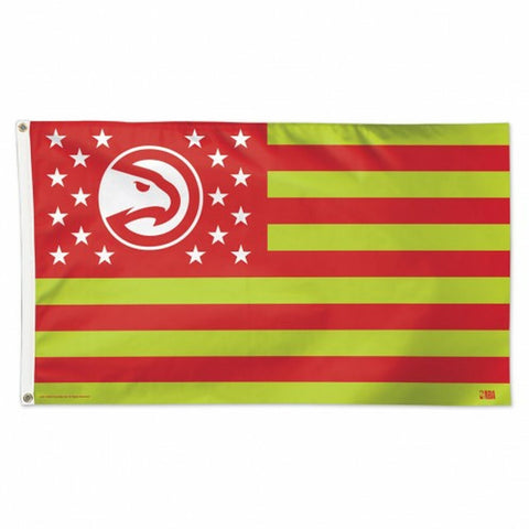 ~Atlanta Hawks Flag 3x5 Deluxe Style Stars and Stripes Design - Special Order~ backorder