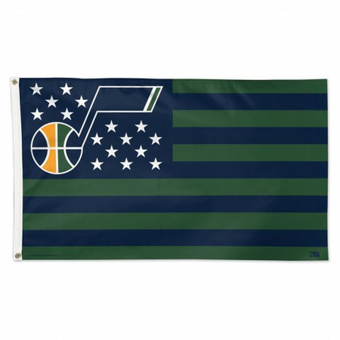 ~Utah Jazz Flag 3x5 Deluxe Style Stars and Stripes Design - Special Order~ backorder