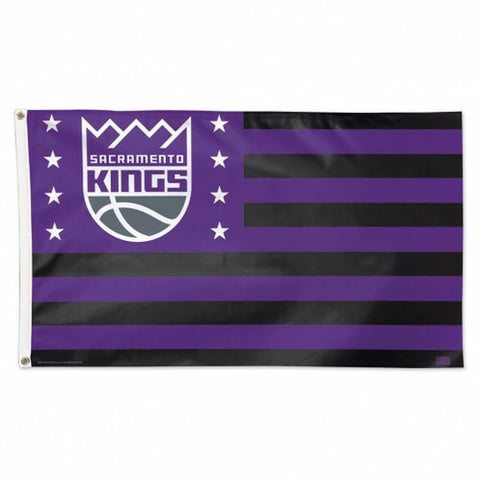 ~Sacramento Kings Flag 3x5 Deluxe Style Stars and Stripes Design - Special Order~ backorder