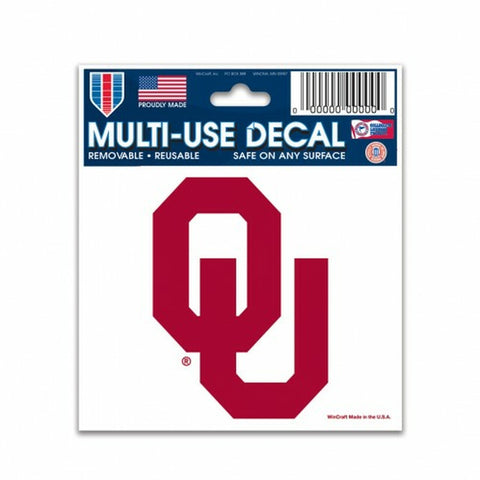 ~Oklahoma Sooners Decal 3x4 Multi Use~ backorder