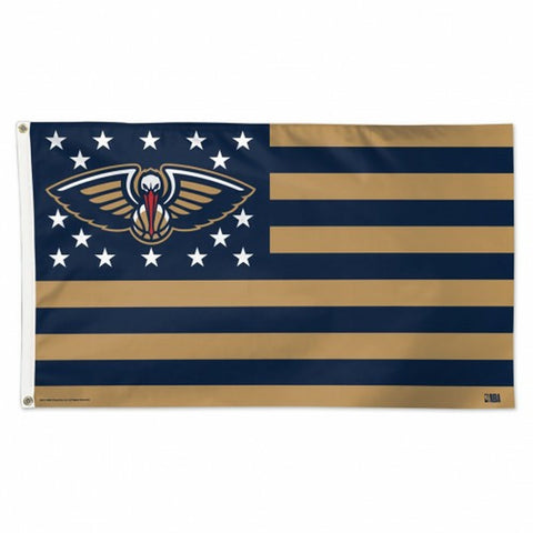 ~New Orleans Pelicans Flag 3x5 Deluxe Style Stars and Stripes Design - Special Order~ backorder
