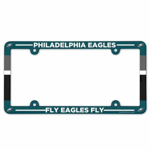 Philadelphia Eagles License Plate Frame Plastic Full Color Style
