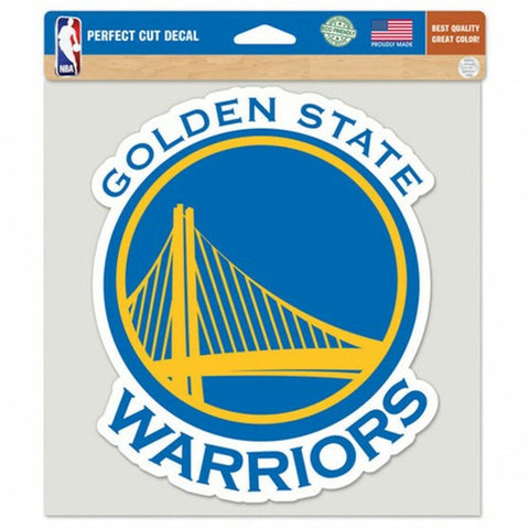 Golden State Warriors Decal 8x8 Die Cut Color