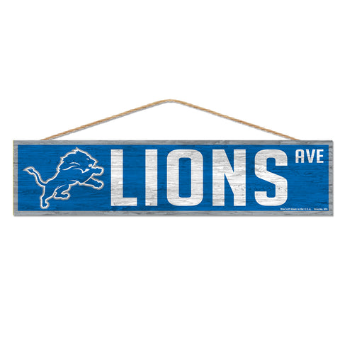 ~Detroit Lions Sign 4x17 Wood Avenue Design~ backorder
