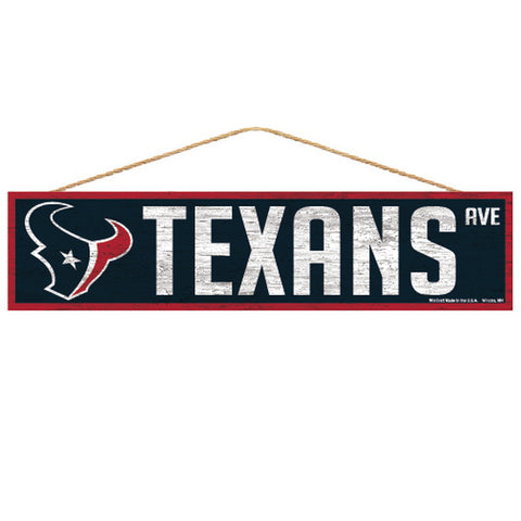 Houston Texans Sign 4x17 Wood Avenue Design