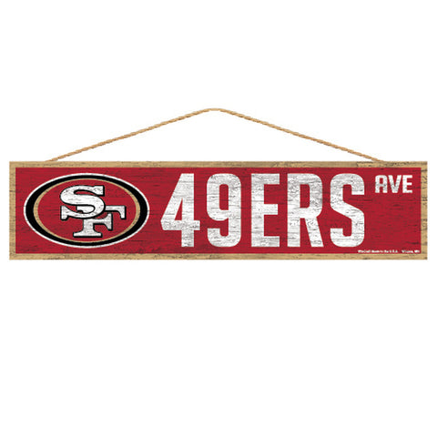 San Francisco 49ers Sign 4x17 Wood Avenue Design