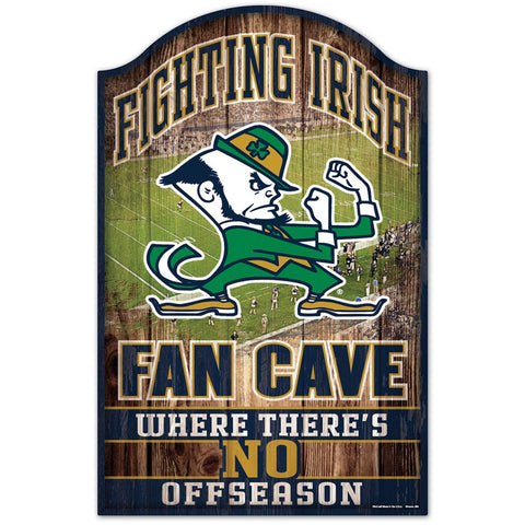 ~Notre Dame Fighting Irish Sign 11x17 Wood Fan Cave Design~ backorder