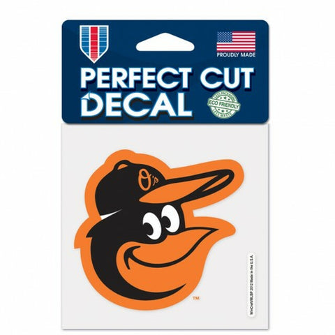 Baltimore Orioles Decal 4x4 Perfect Cut Color Mascot Design