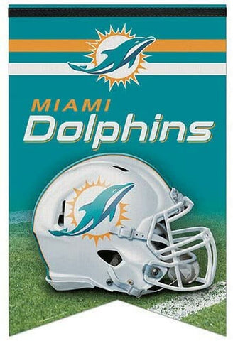 ~Miami Dolphins Banner 17x26 Pennant Style Premium Felt~ backorder