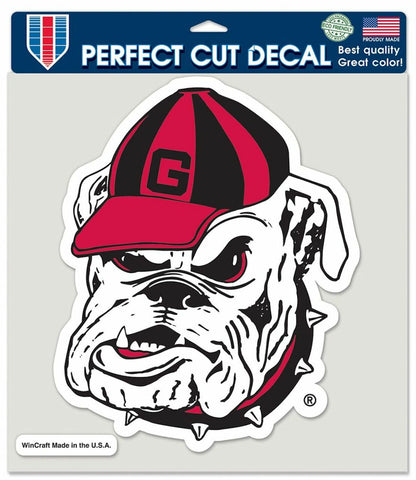 Georgia Bulldogs Decal 8x8 Die Cut Color - Bulldog Logo