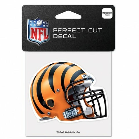 ~Cincinnati Bengals Decal 4x4 Perfect Cut Color Helmet~ backorder
